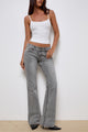 Image of Rigid Low Rise Flare Jeans in Grey Wash