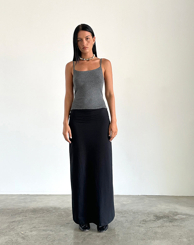 Image of Riona Vest Top in Dark Grey