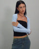 Image of Ladri Shrug Top in Nantucket Blue