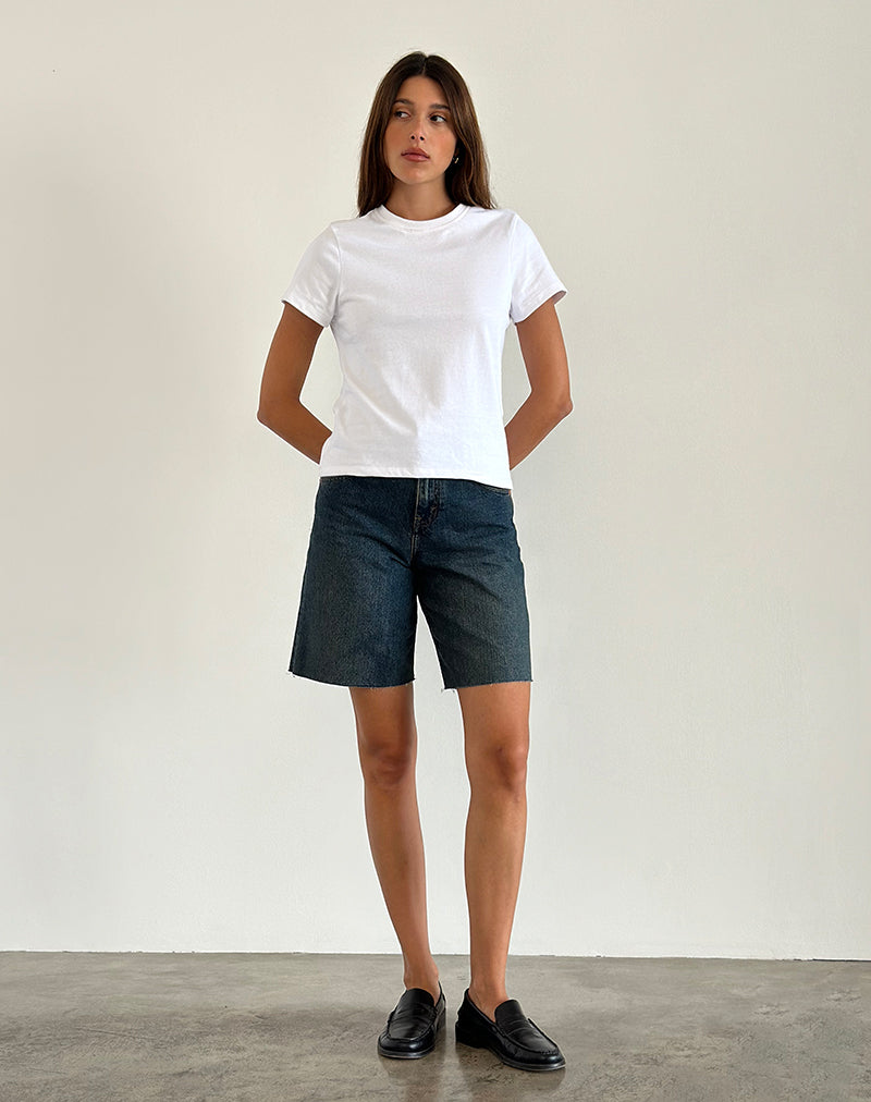 Image of Sakha Boxy Top in Plain White