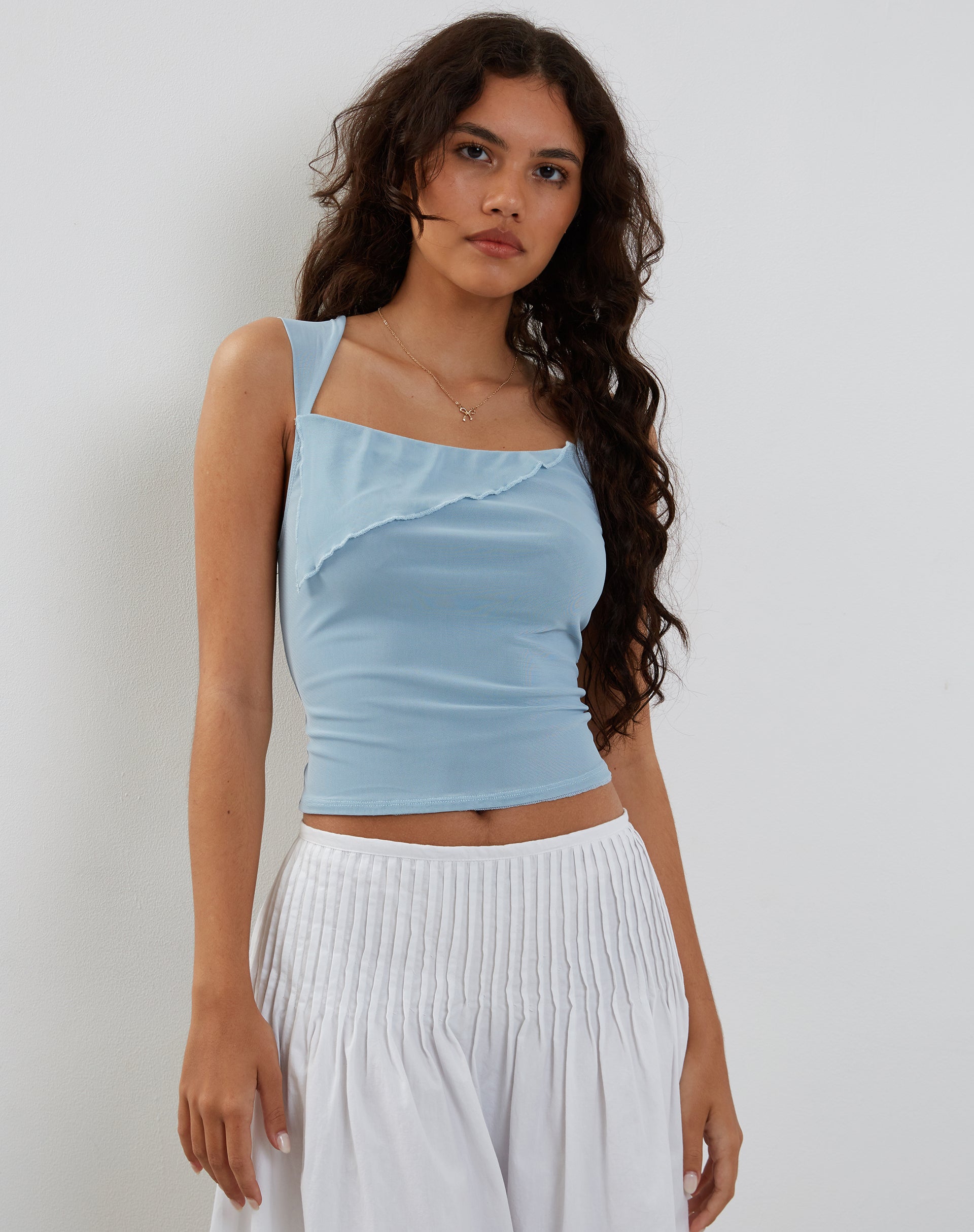 Light blue hotsell vest top