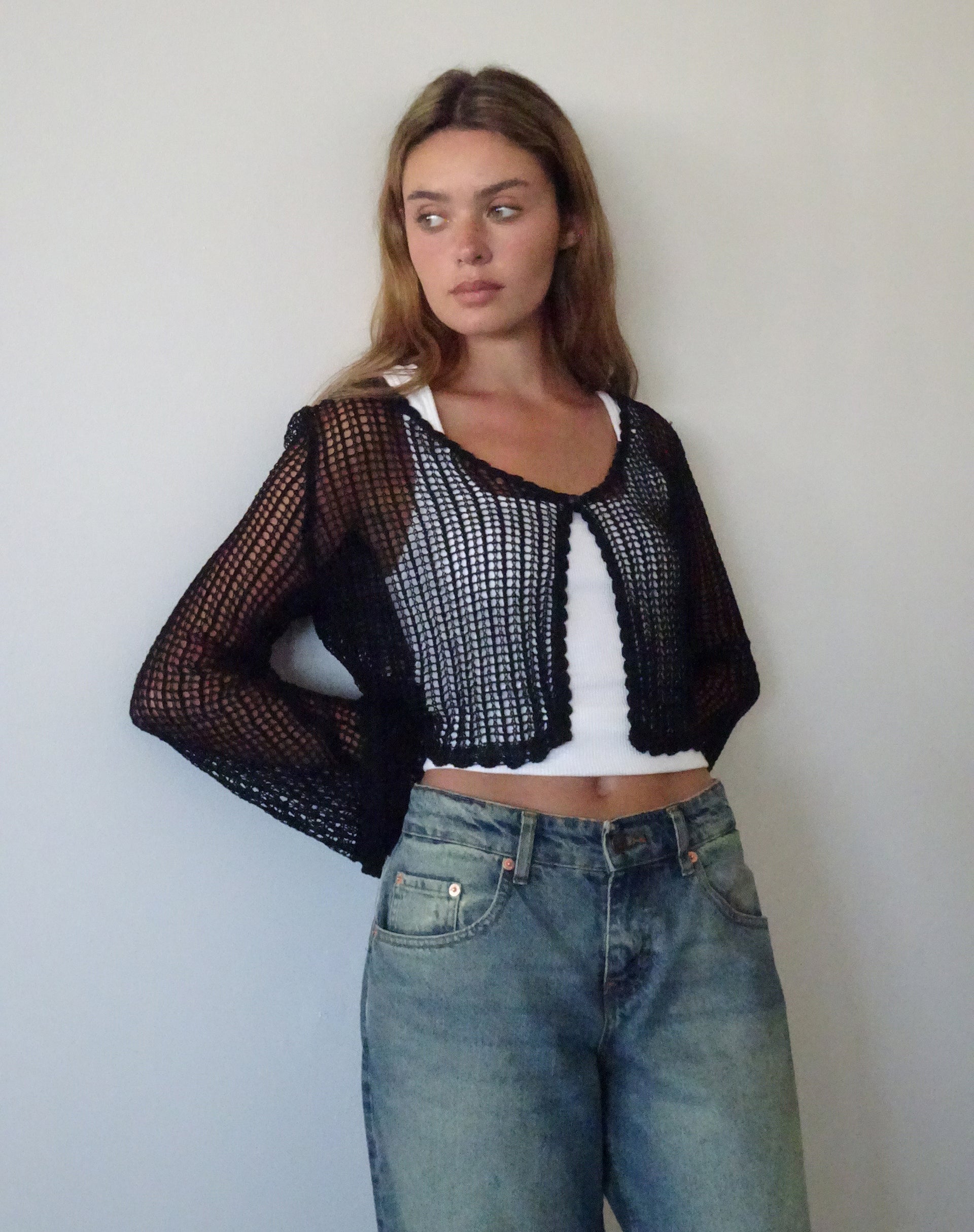 90s hotsell cropped cardigan