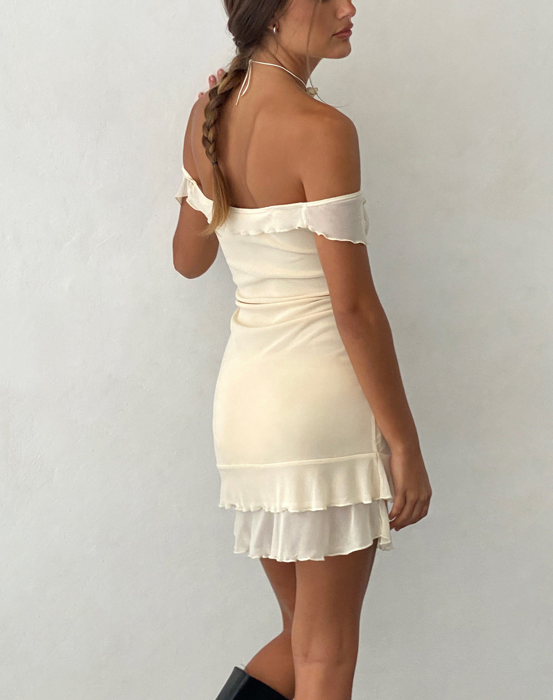 Ivory store bardot dress