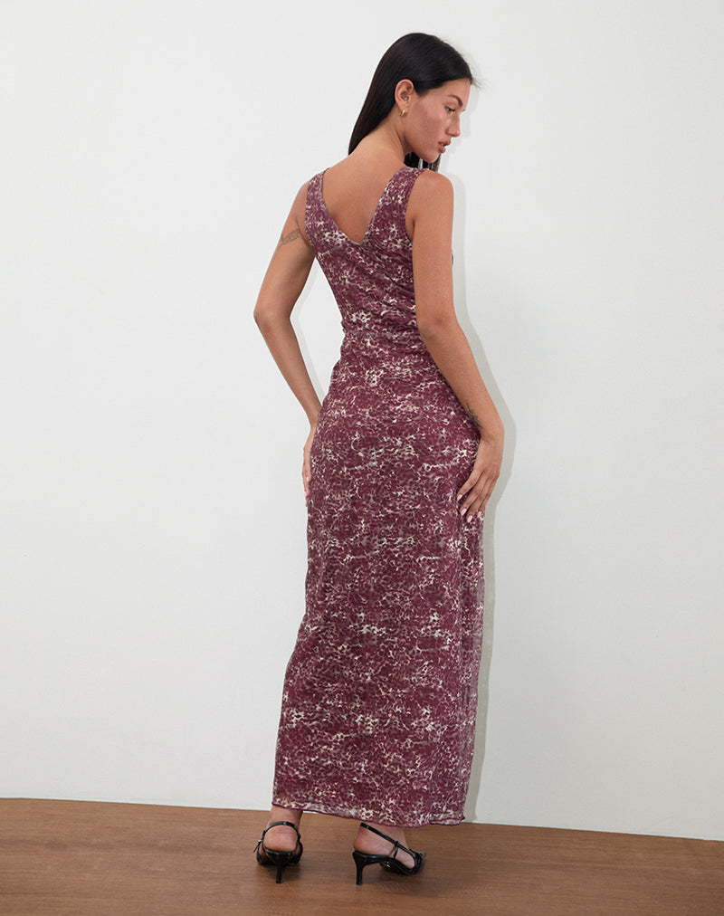 Image of Vatika Maxi Dress in Abstract Leo Spot