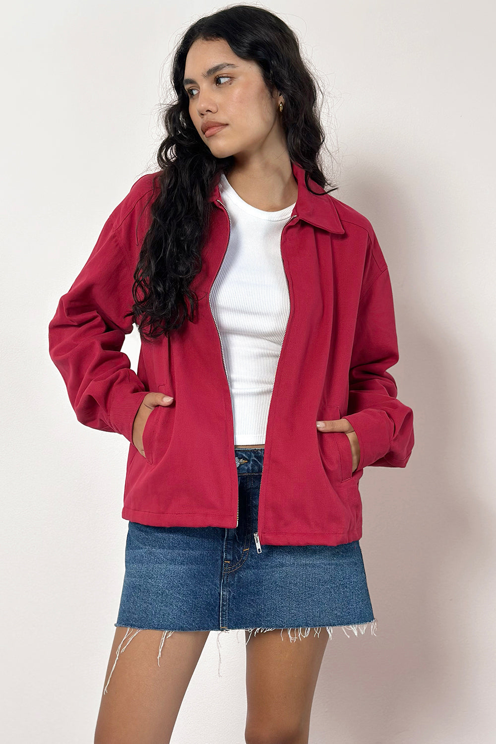 Image of Vita Bomber Jacket in Adrenaline Red