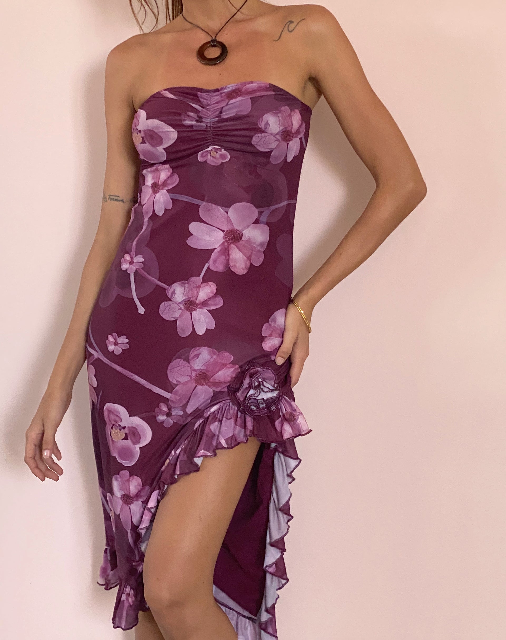 Floral 2024 bandeau dress