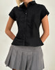 Image of Wilmot Blouse in Black Poplin