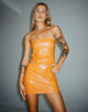 image of Ima Skirt in PU Neon Orange