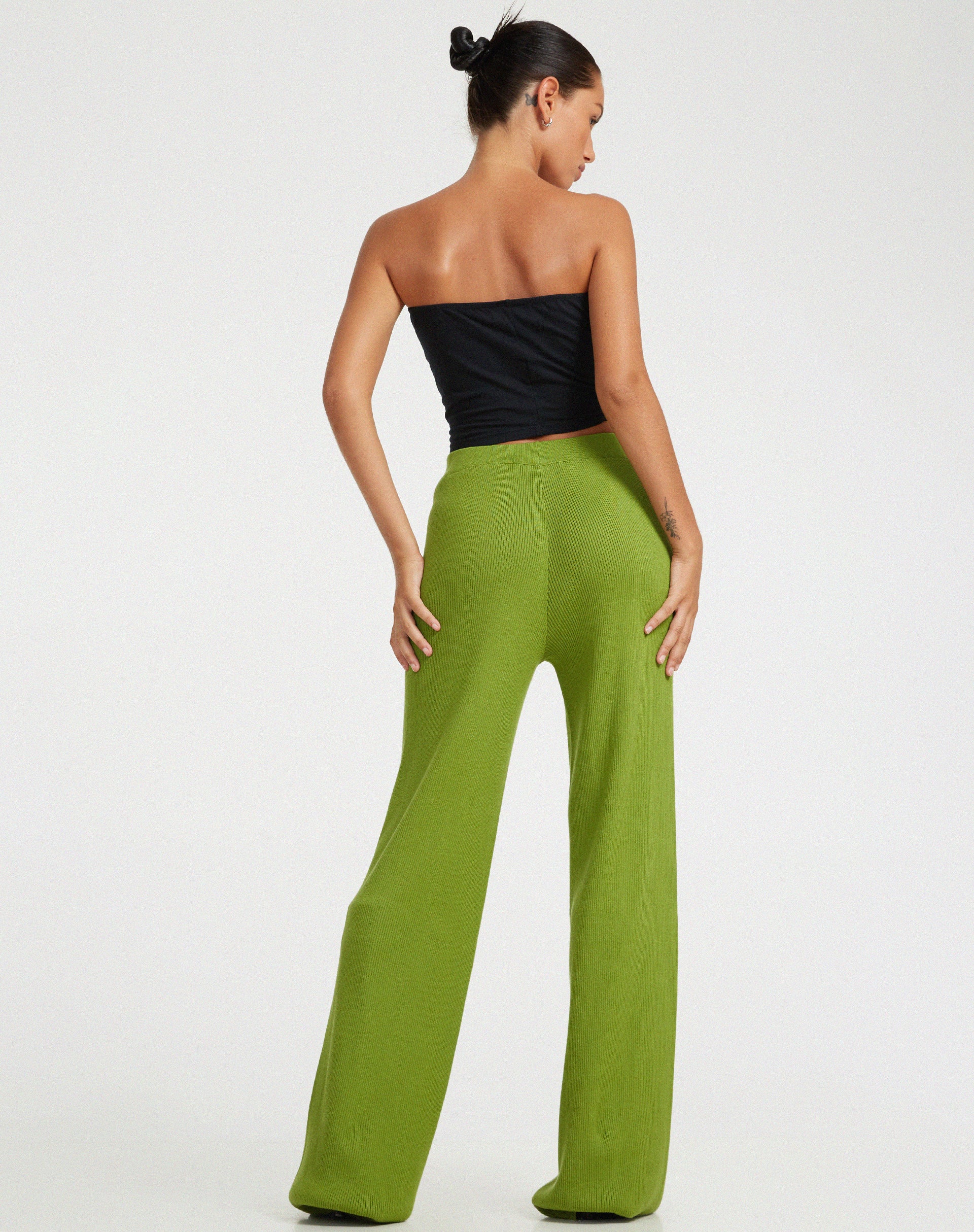 Buy Lime Green Hand Block Printed Cotton Anarkali Angrakha Kurta with Modal  Pants- Set of 2 | IW706/MPRT5 | The loom