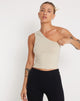 Image of Bay One Shoulder Top in Coconut Milk