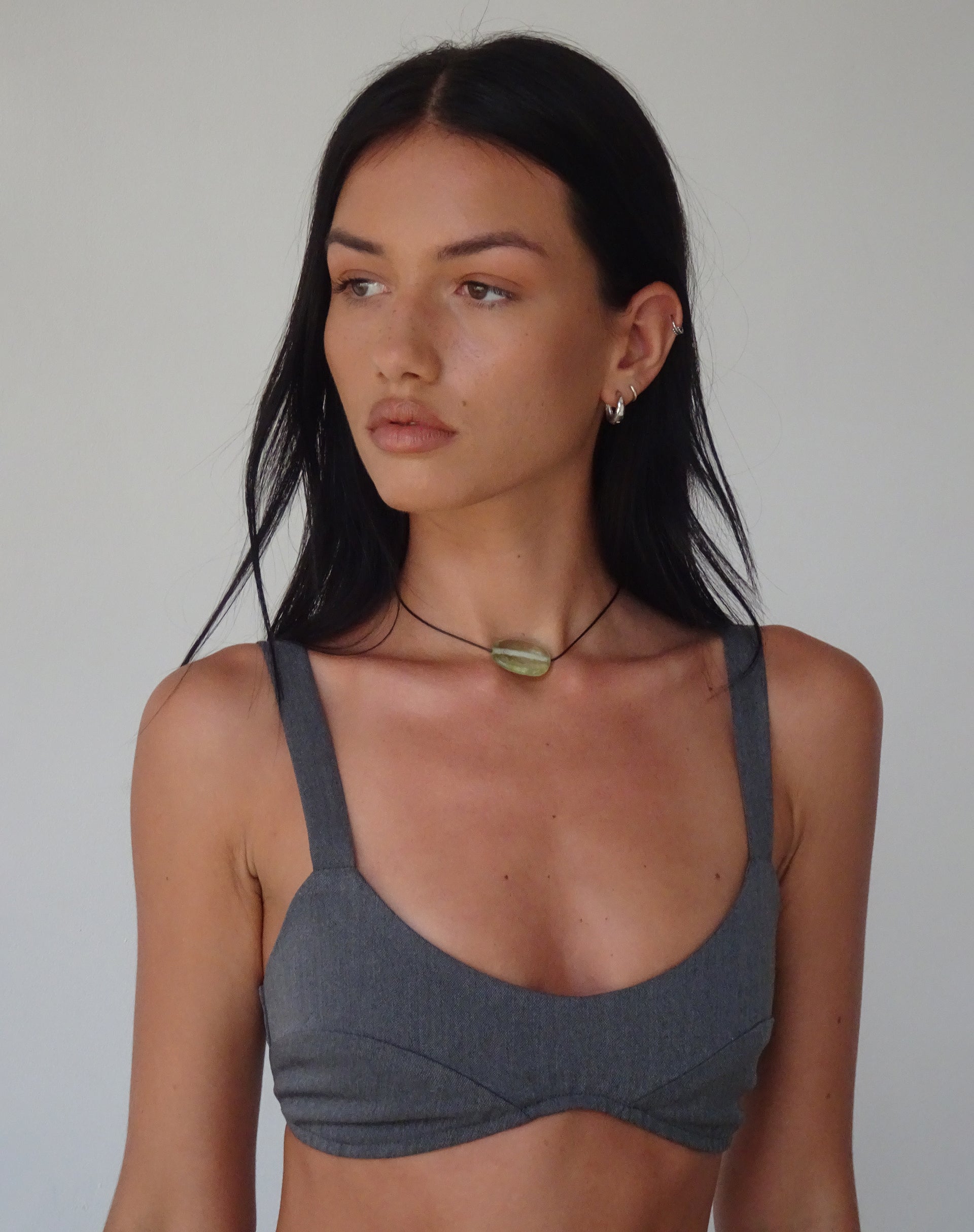 Charcoal Tailored Bralette