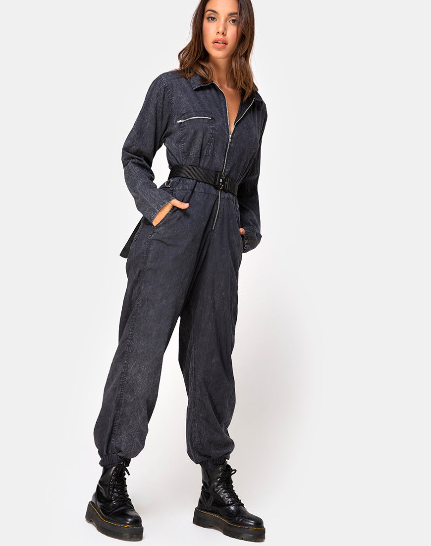 Brody Boiler Suit in Black – motelrocks.com