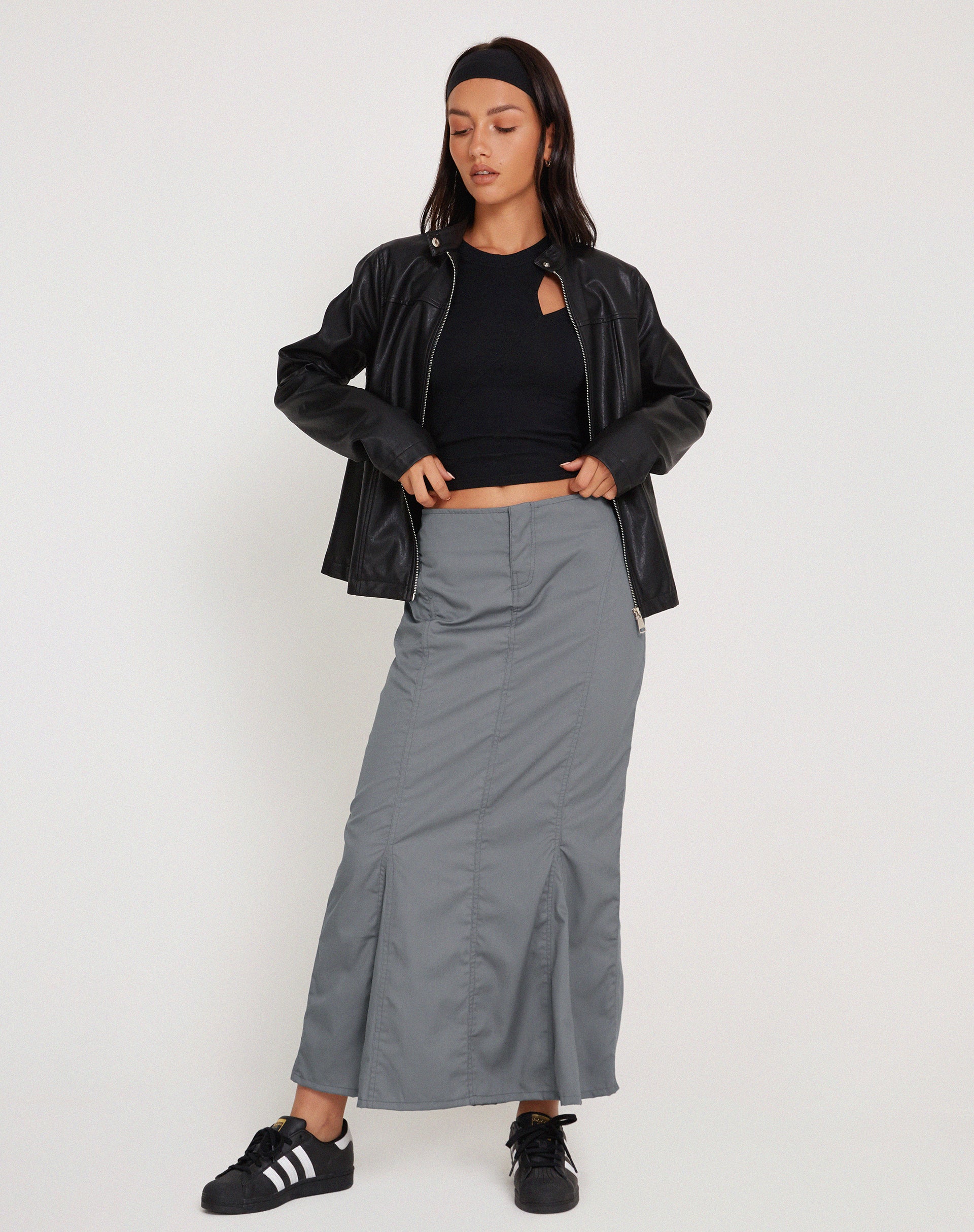 Grey 2024 cargo skirt