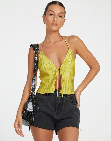 CORSET CROP TOP & FRONT BUTTON PLEATED PANT SET - Niva Fashion House