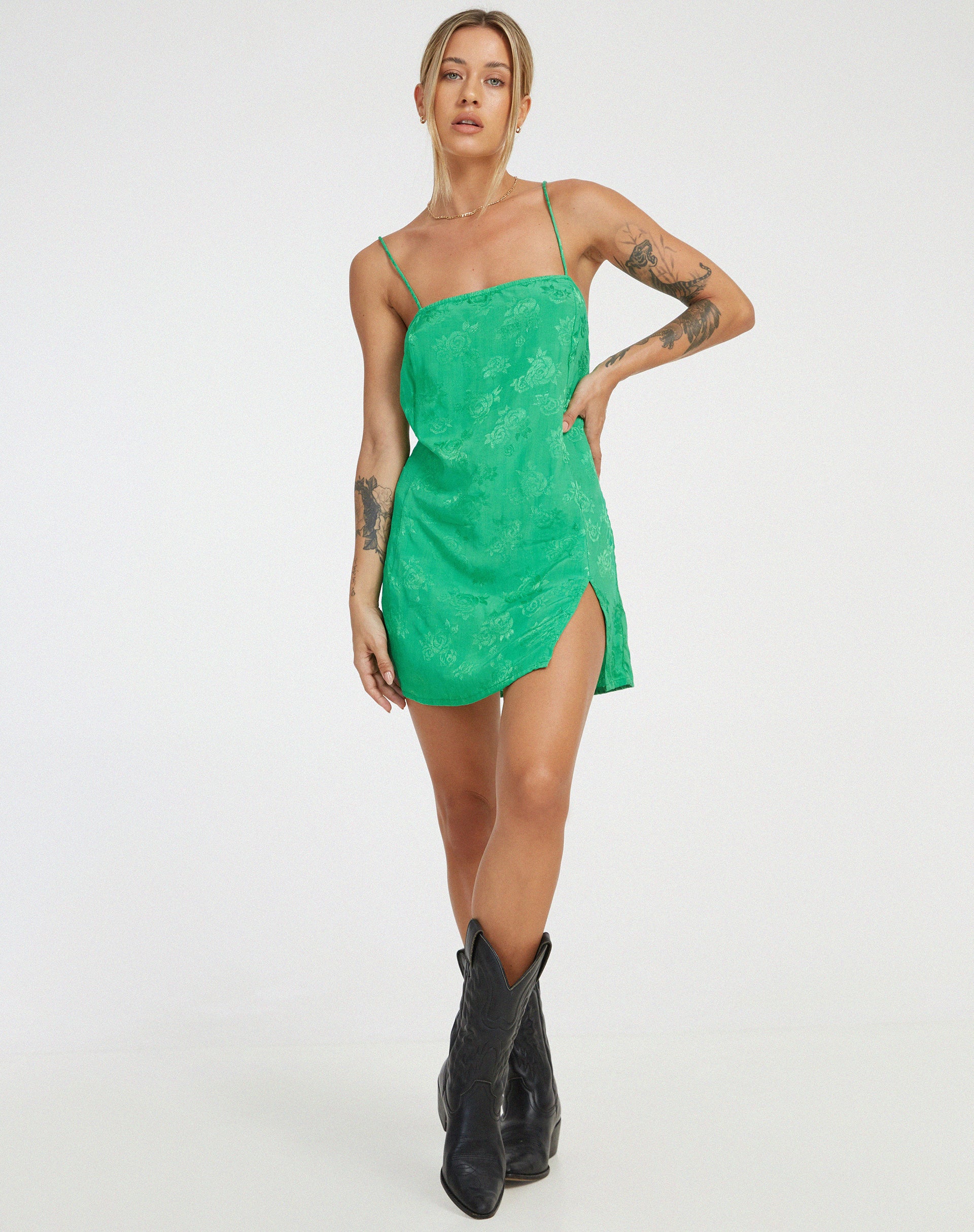 Rose green outlet dress