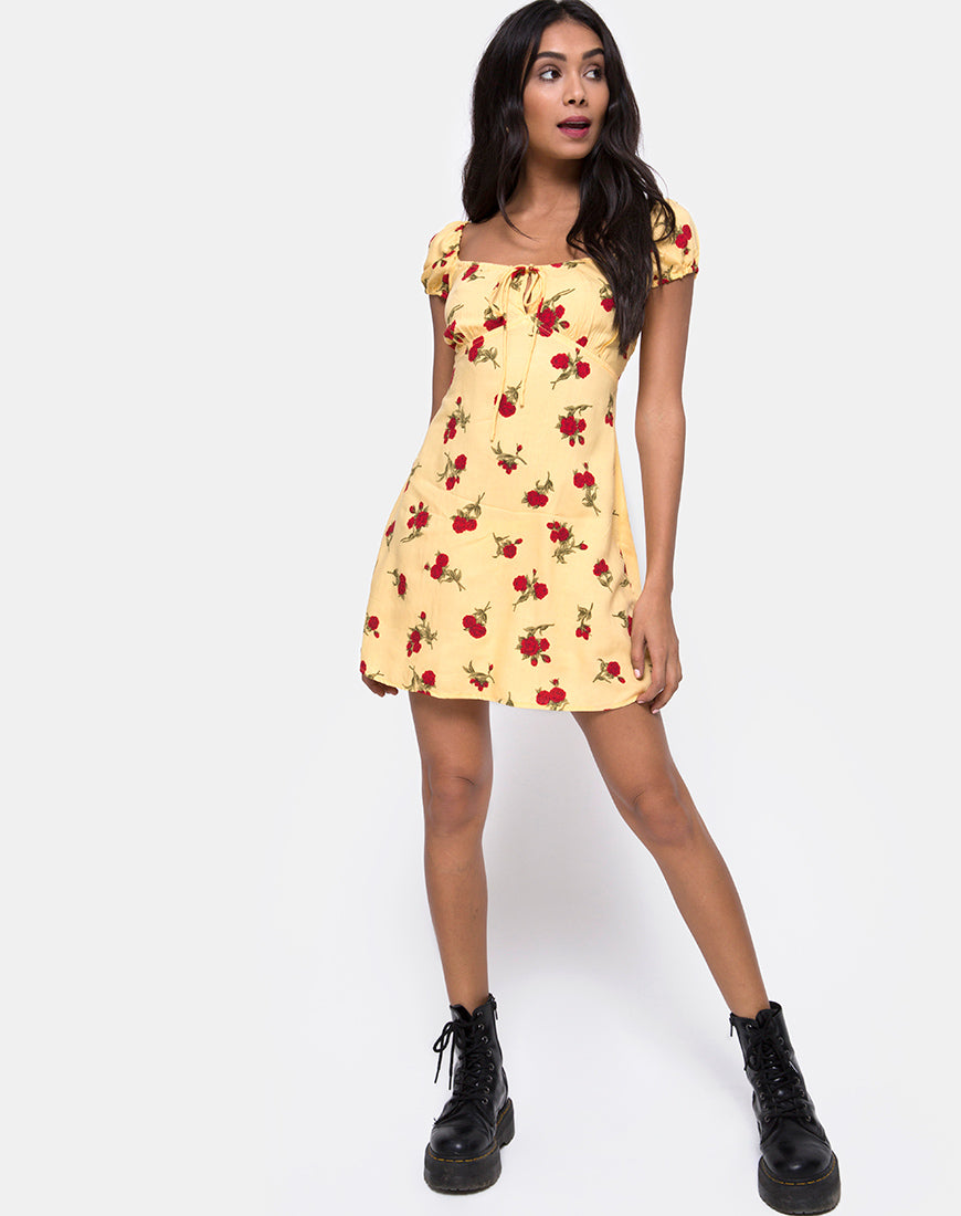 Rose yellow outlet dress