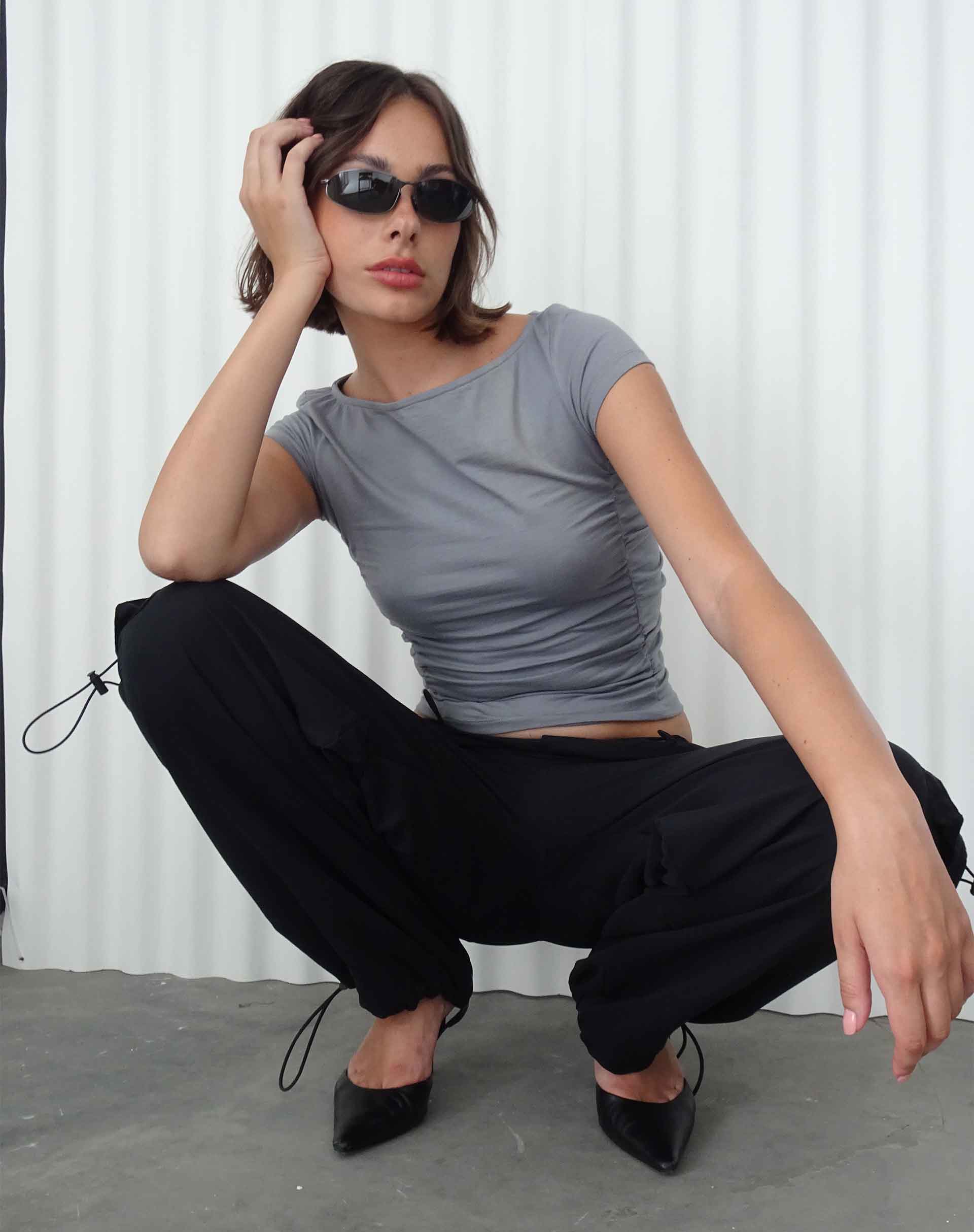 Image of Grae Crop Top in Grey