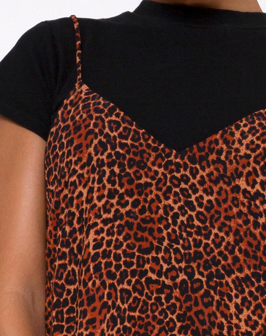 Strappy Orange Leopard Maxi Dress | Hime – motelrocks.com