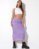 Image of Lassie Maxi Skirt in Daisy Floral Lilac