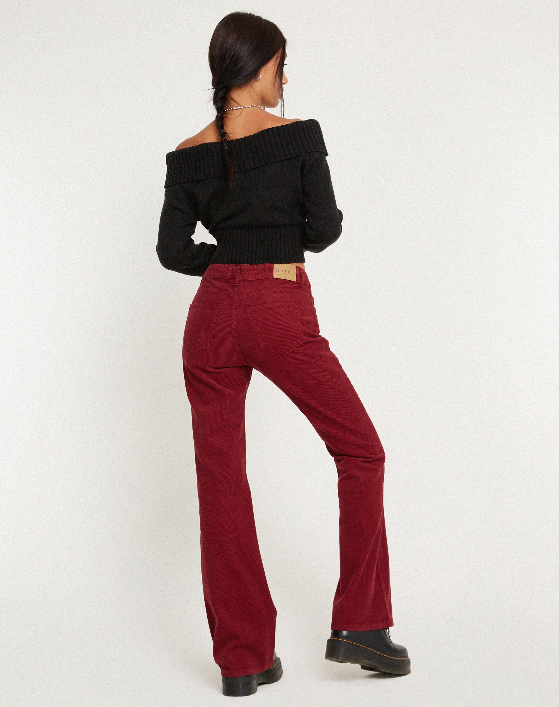 Jeans maroon sales