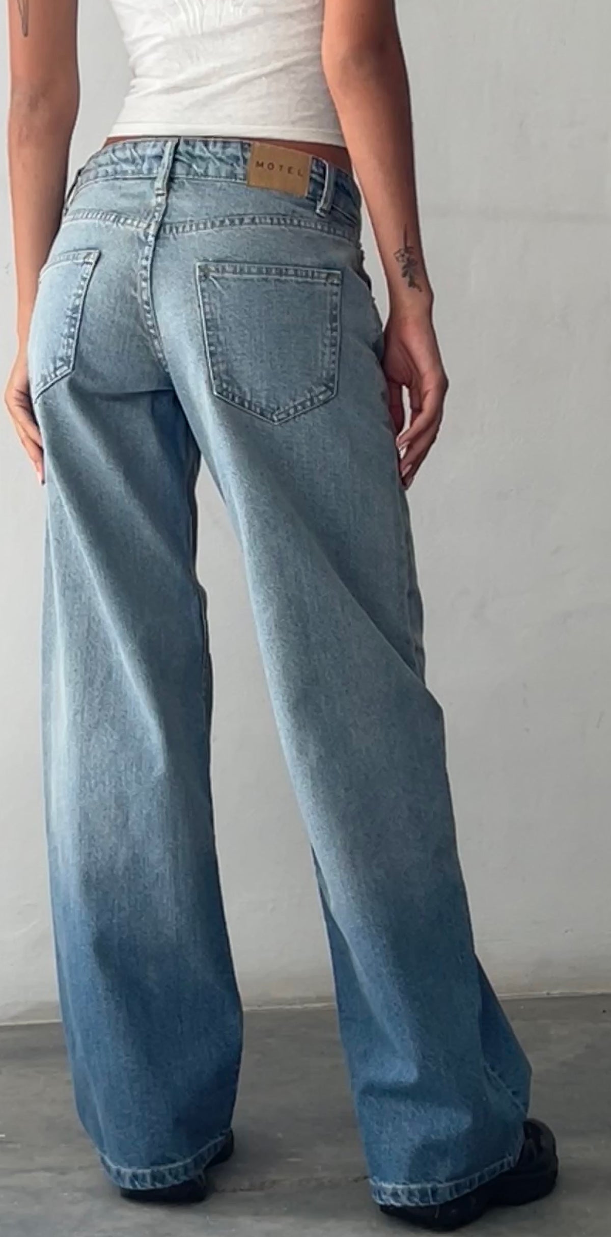 Vintage Bleach Low Rise Jeans | Parallel – motelrocks.com