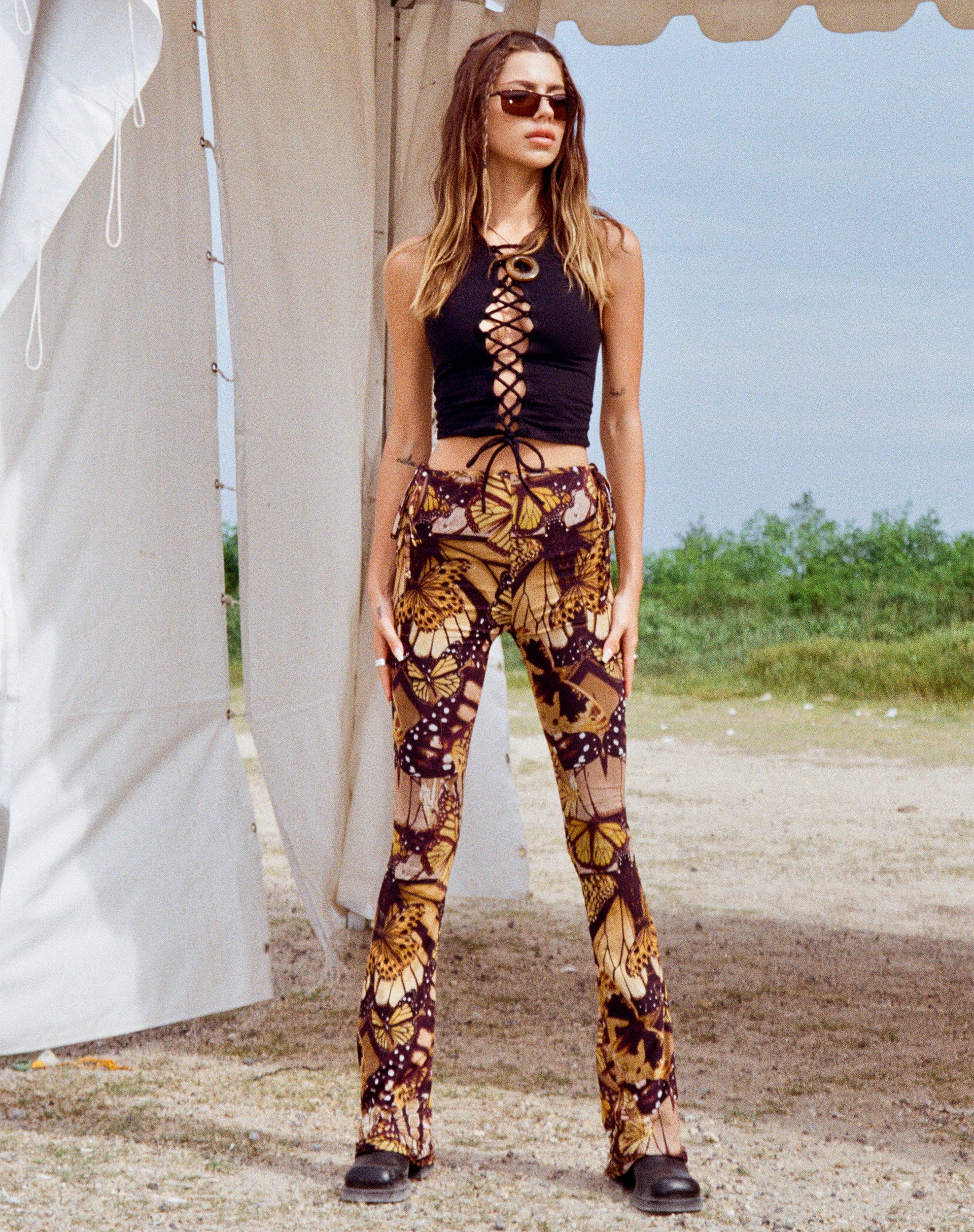 Butterfly deals flare pants