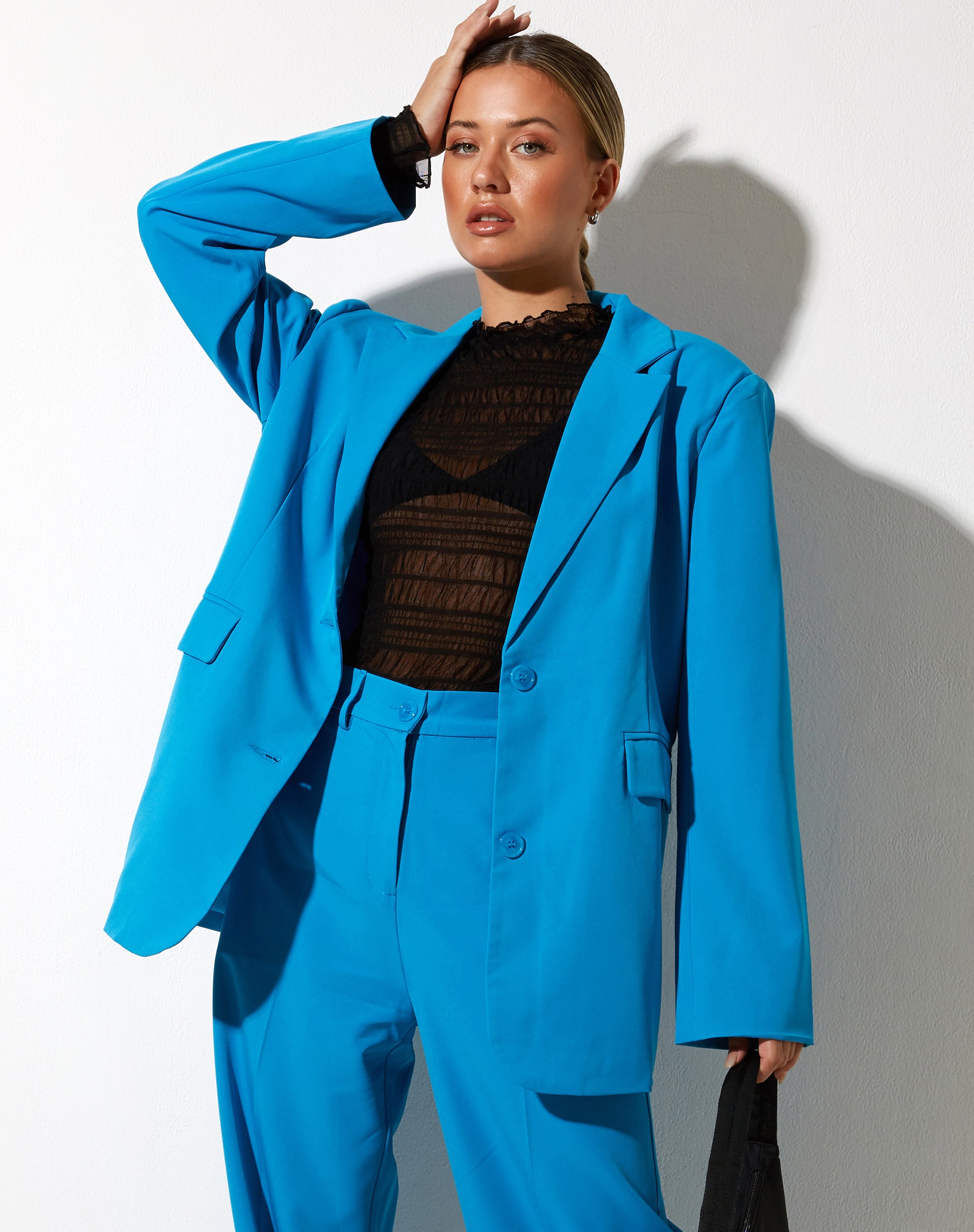 Maiwa Blazer in Tailoring Blue motelrocks