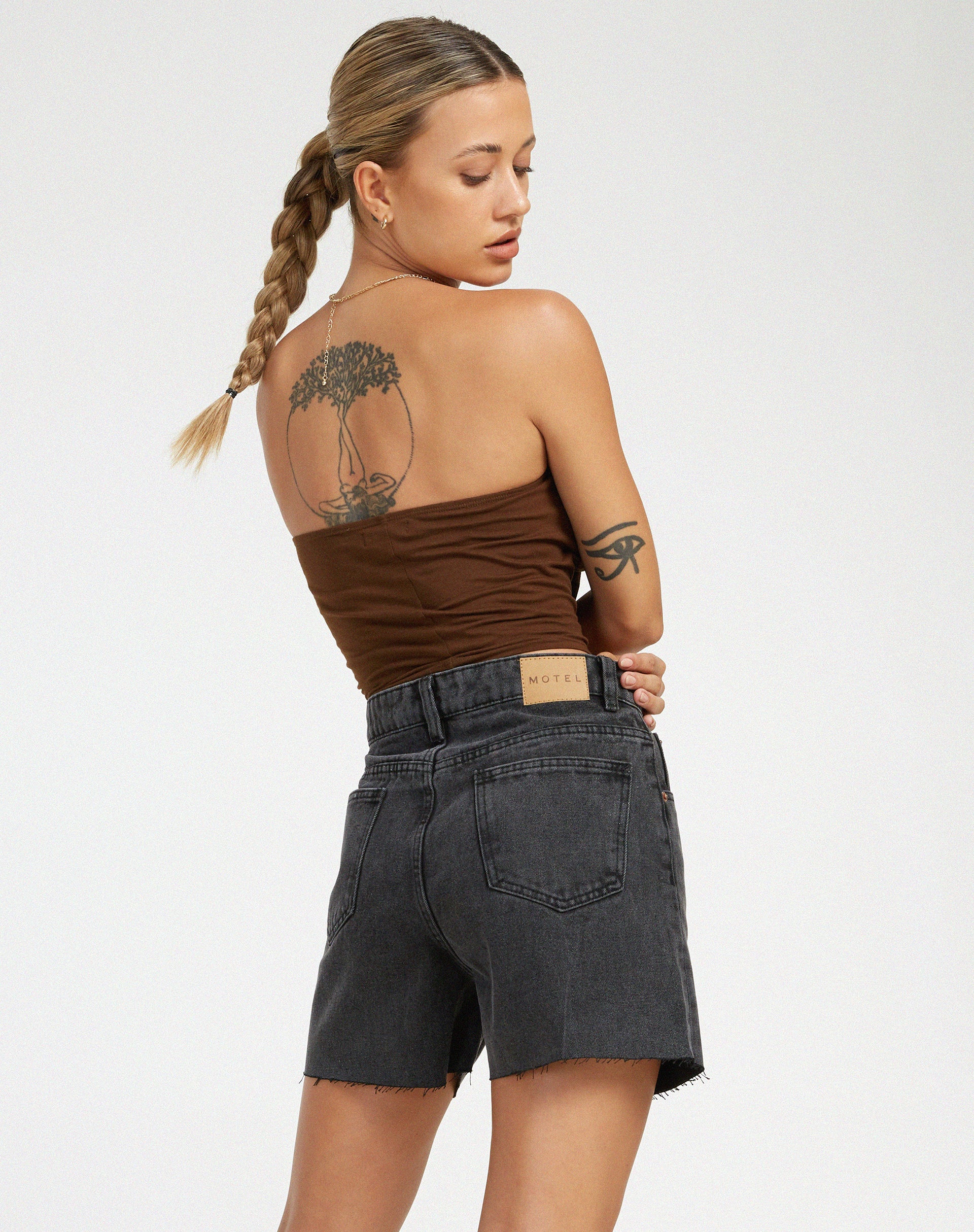 Mid length jean on sale shorts