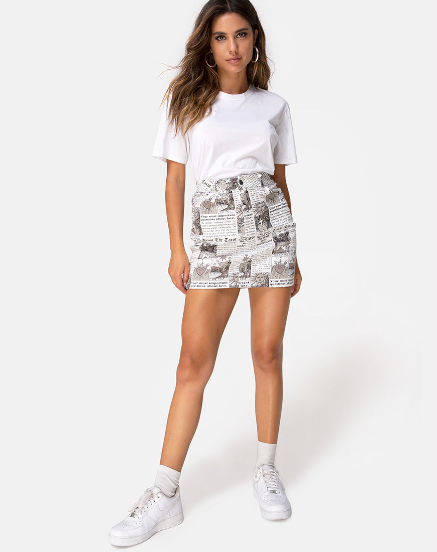 Mini Broomy Skirt in Tarot – motelrocks.com