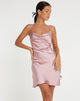 image of OPHELIA DRESS SATIN DUSKY PINK