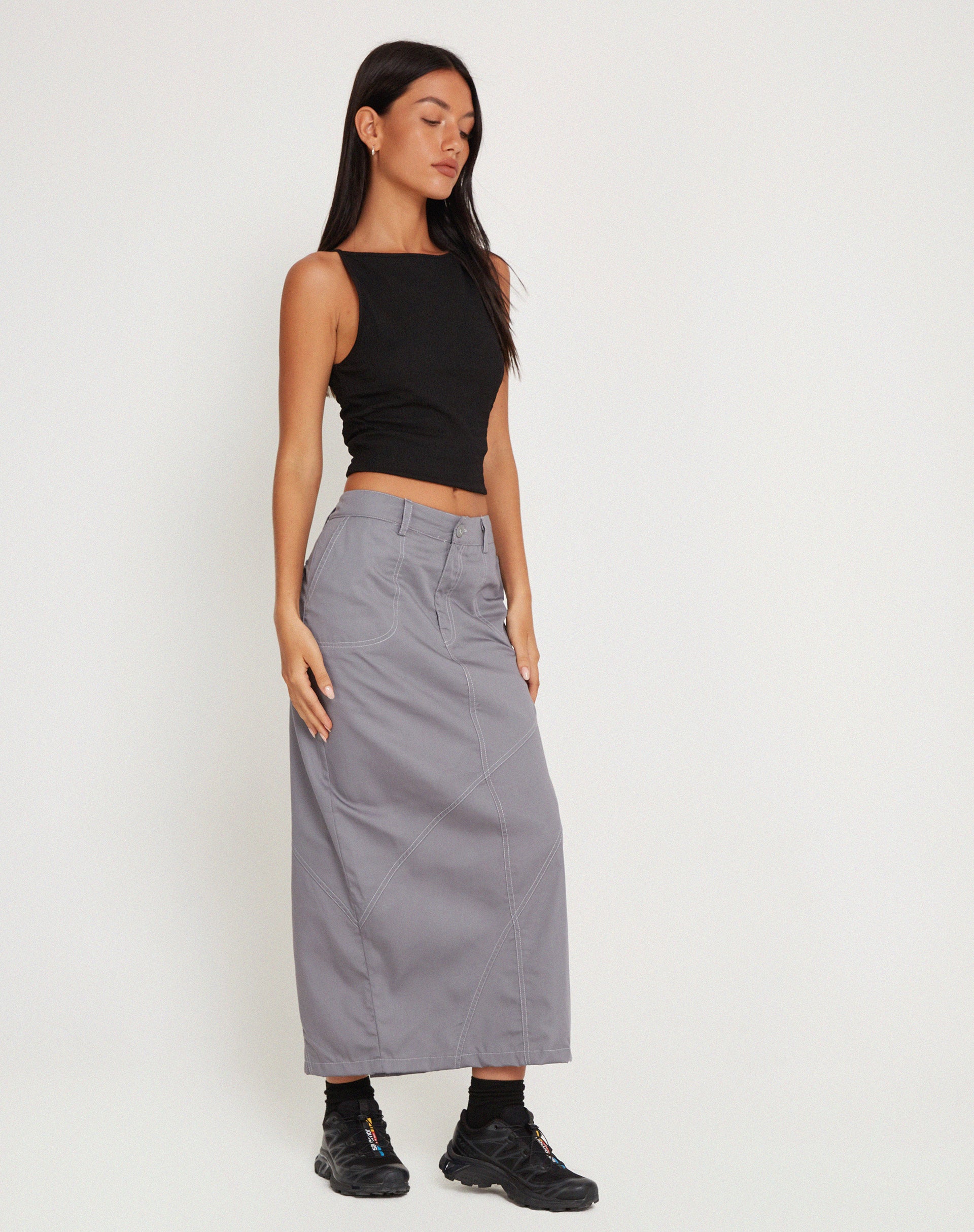 Cargo midi outlet skirt