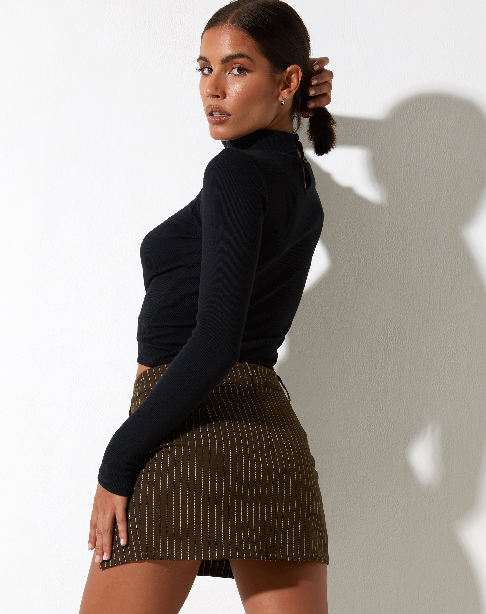 Pinstripe skirt clearance