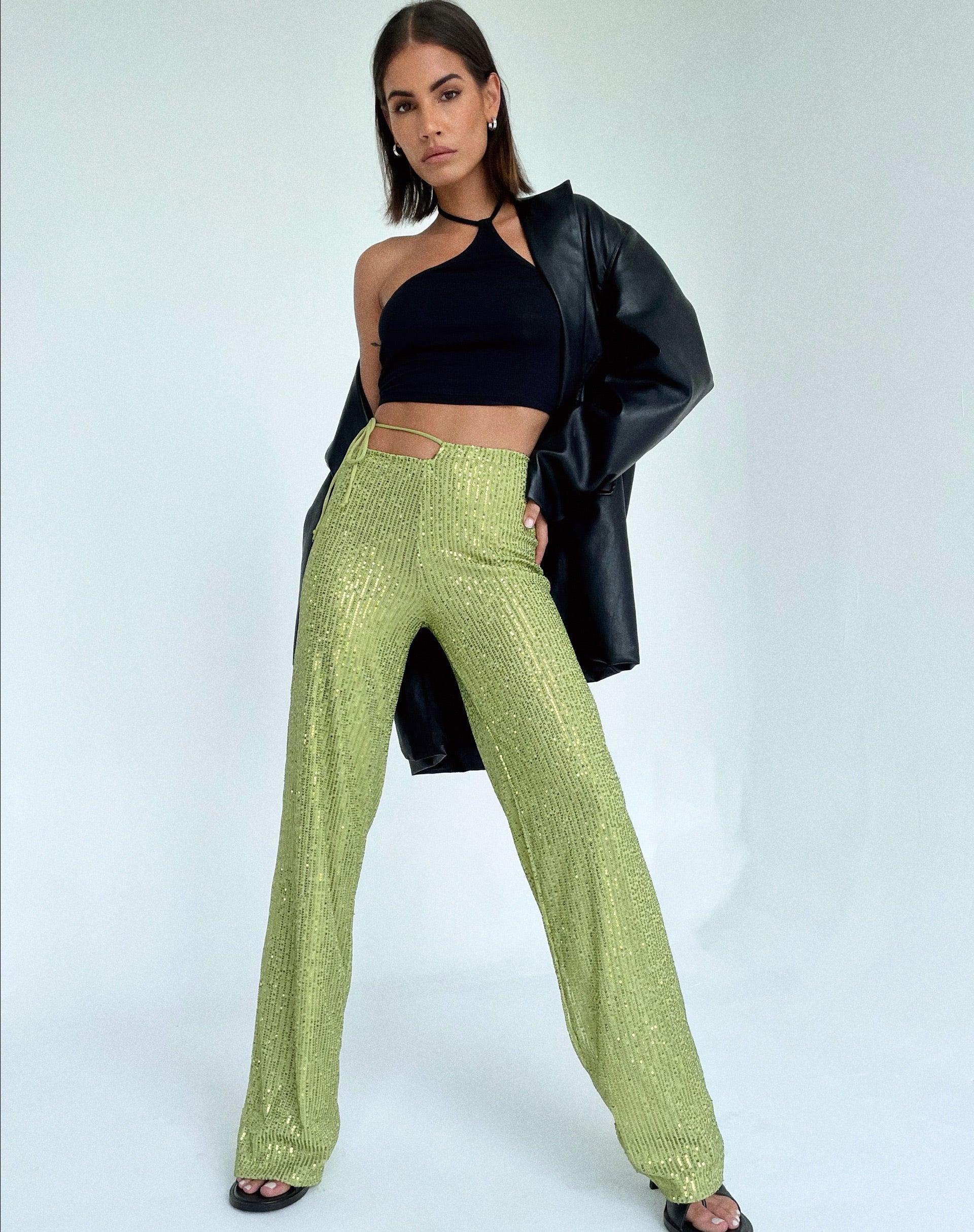 Luella Sequin Trousers Pine ⋆ Colmers Hill Fashion