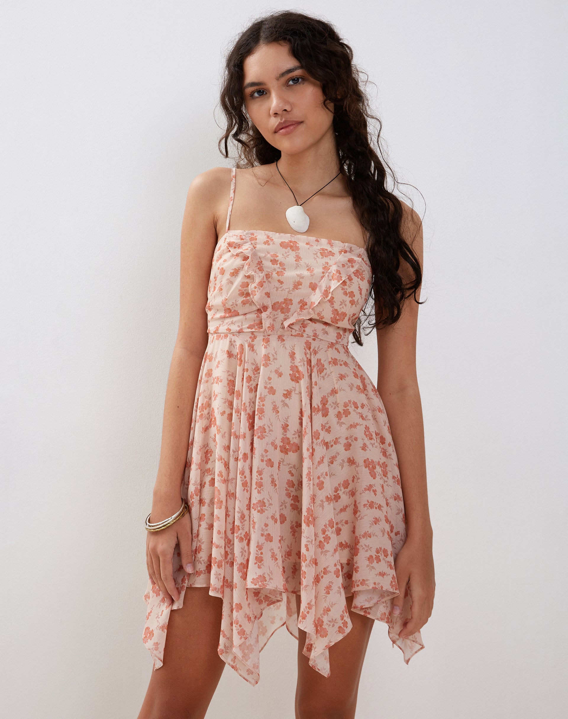 Peach mini cocktail on sale dress