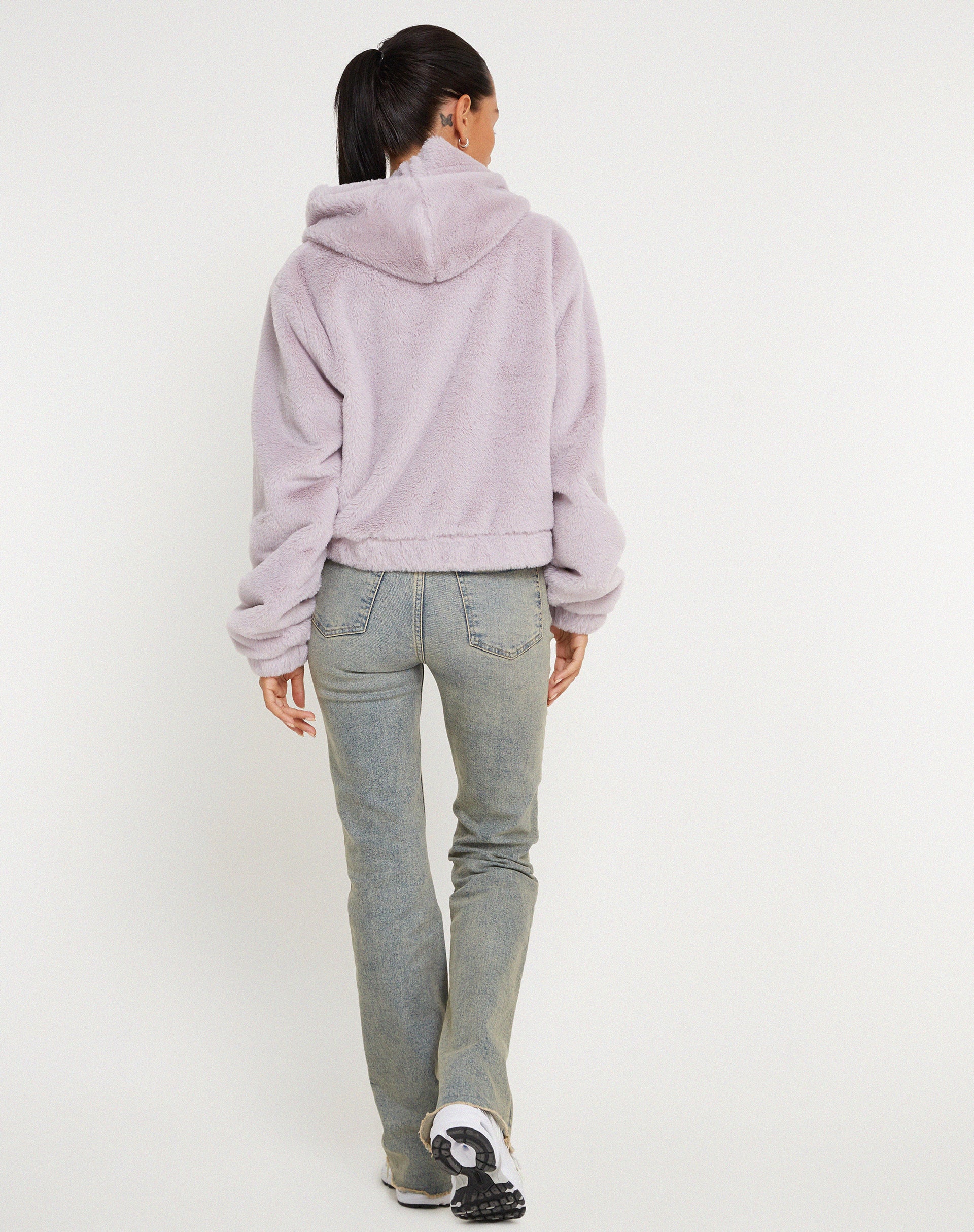 Lilac zip hot sale up hoodie