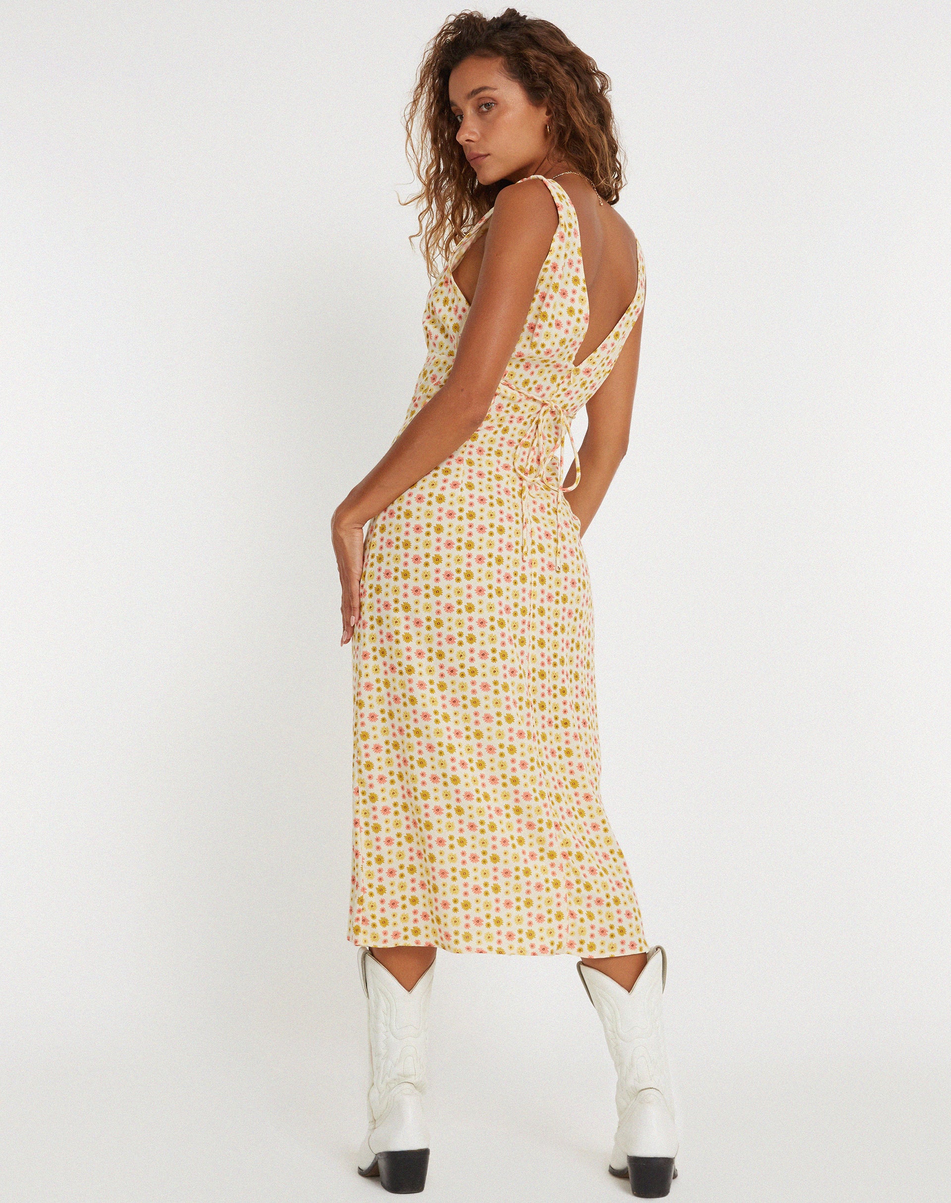 Faithfull the brand yasmin best sale midi dress