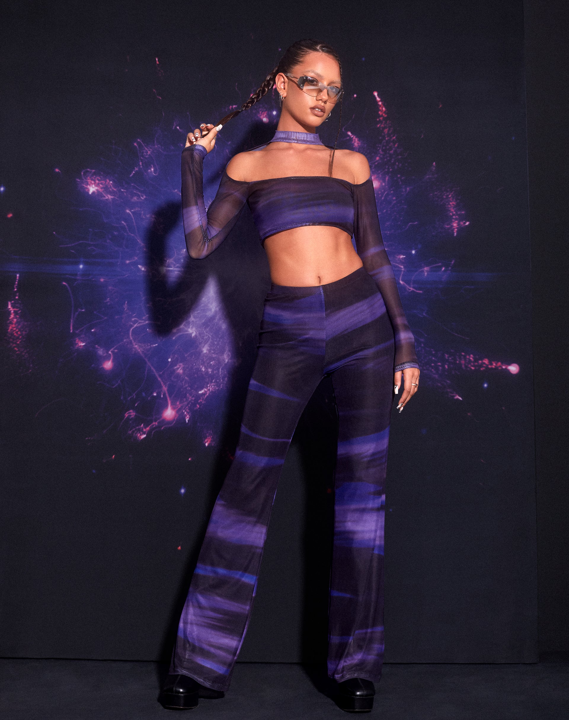 Herly Flare Trouser in Cosmic Melt