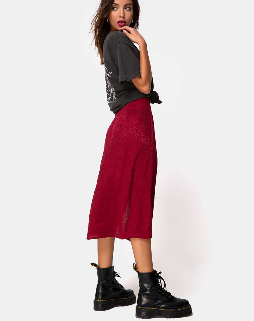 Cheetah midi skirt top hit