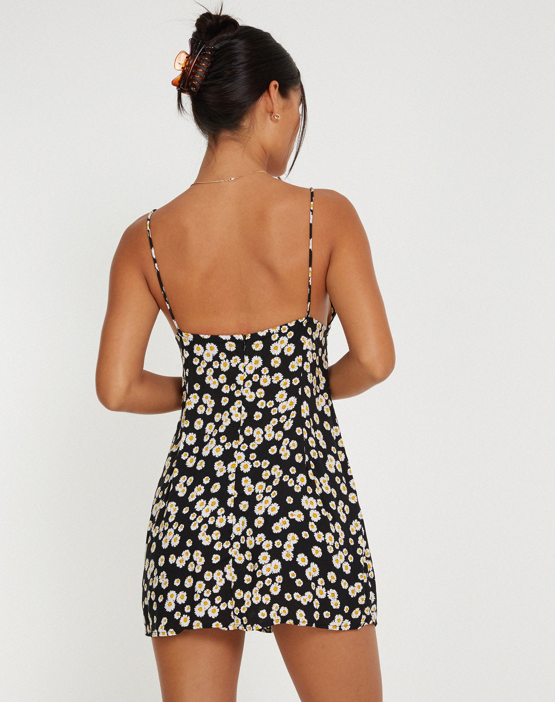 Daisy print mini dress best sale