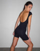 Image of Sijan Slash Neck Unitard in Black