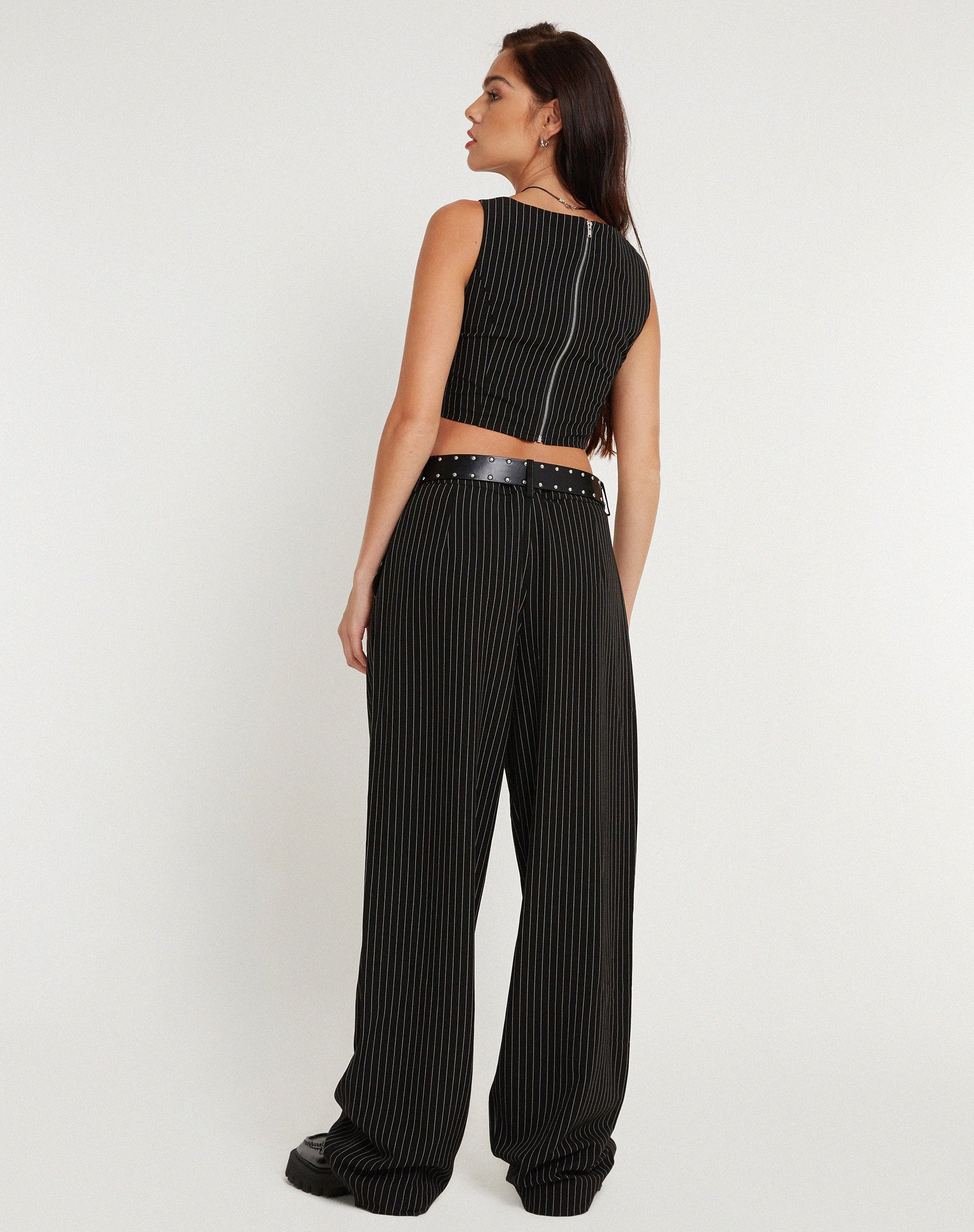 Striped pants best sale wide leg