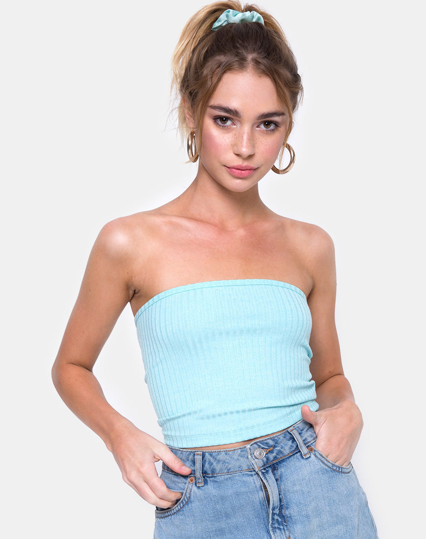Bettany Tube Top Blue