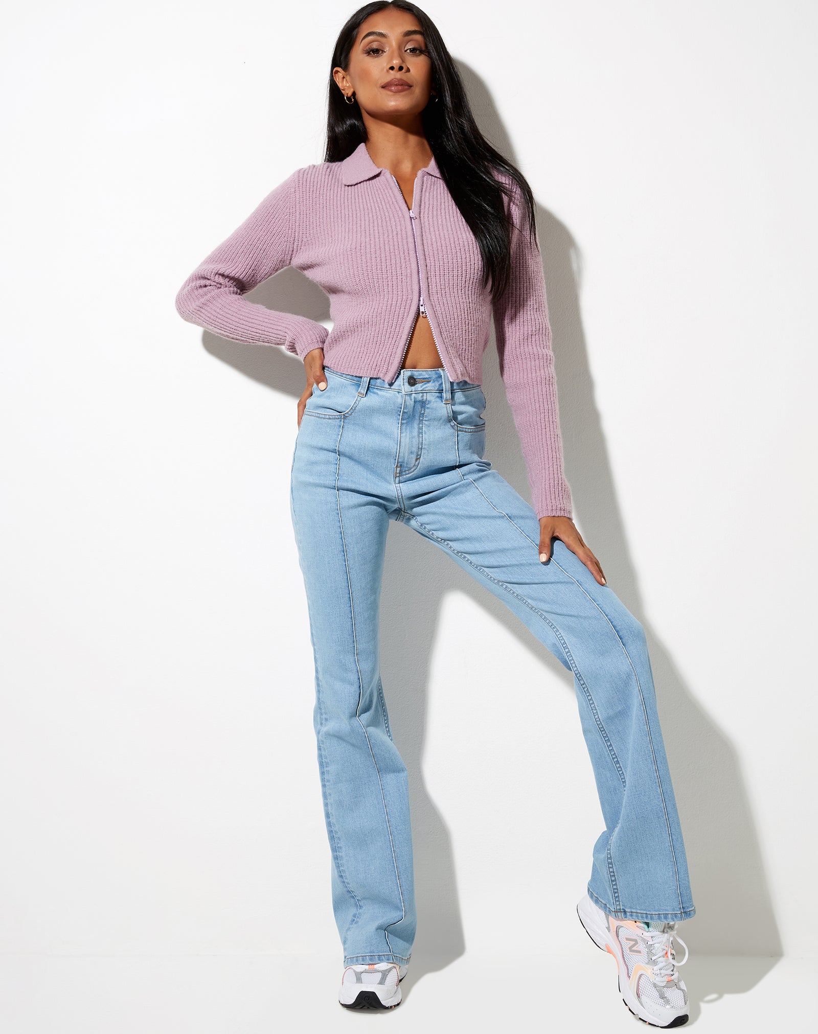 Lilac Cropped Cardigan  Septa – motelrocks-com-us