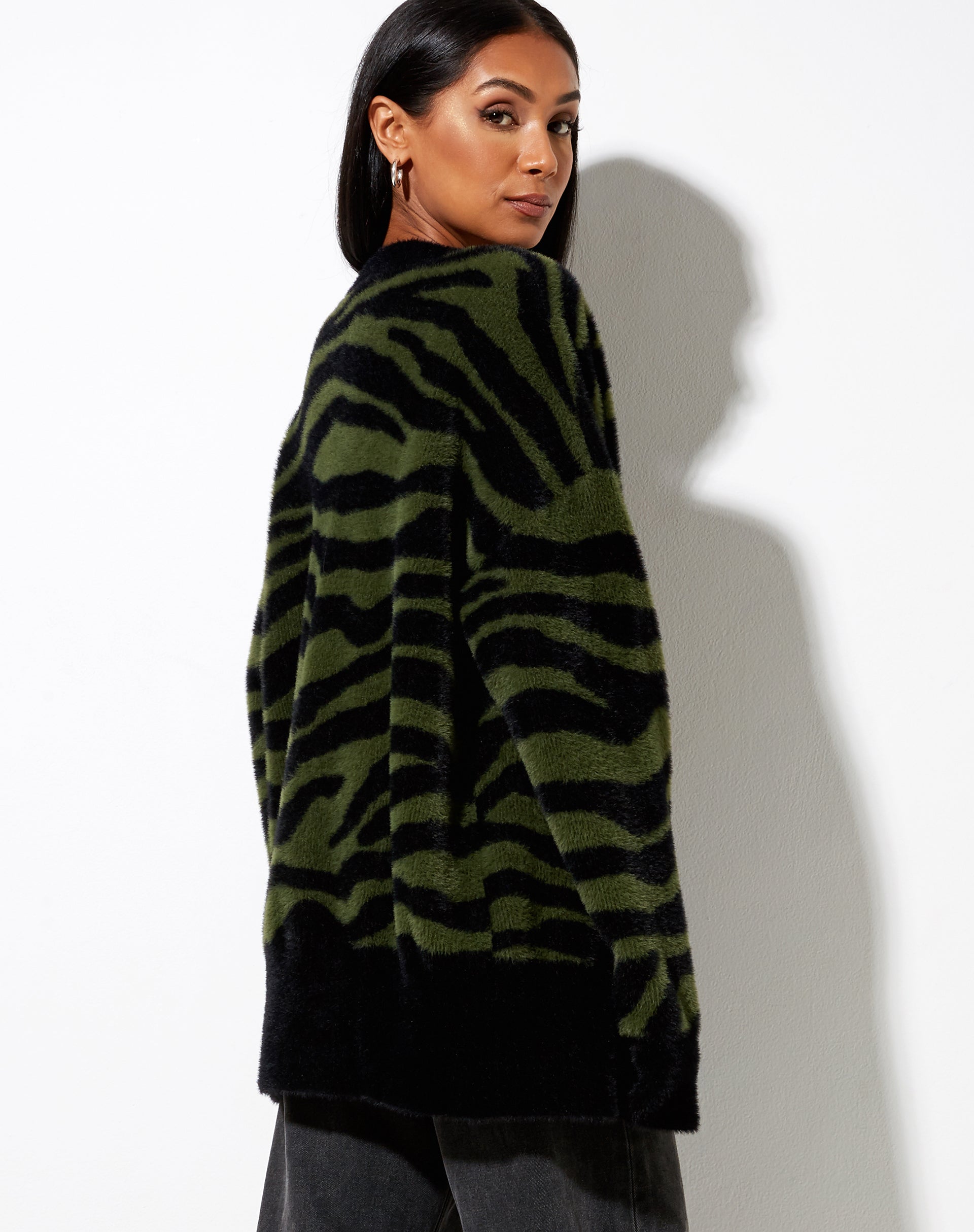 Mango zebra cheap sweater