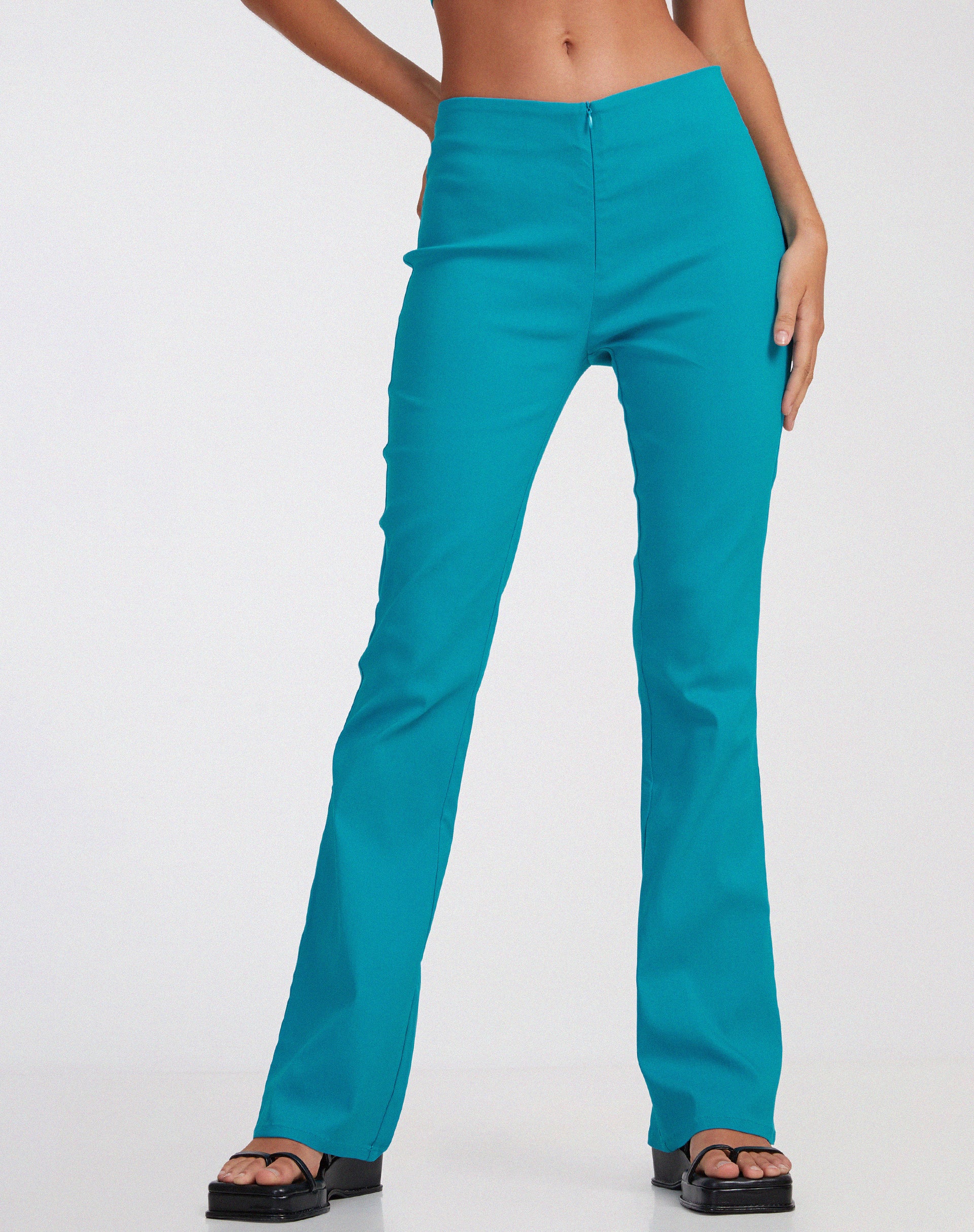 Turquoise deals flare pants